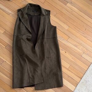 Joan Vass Dark Brown Sleeveless Vest